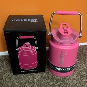 The Coldest  Water Bottle Half Gallon  Flamingo Pink brand new in the box